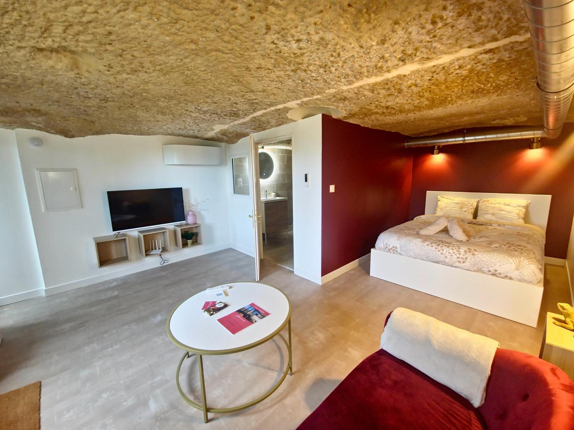 Ferienwohnung Le Cocon Troglodyte Saint-Étienne-de-Chigny Exterior foto